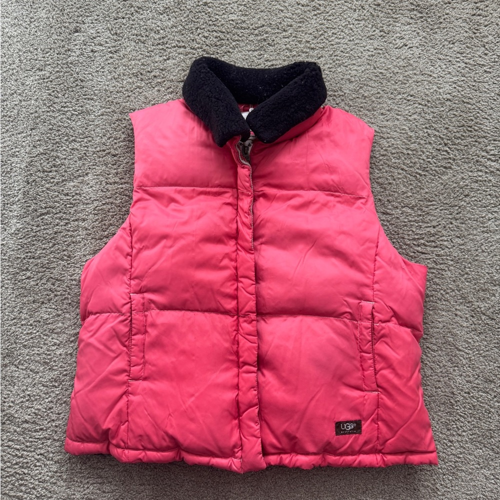 UGG Pink Puffer Vest